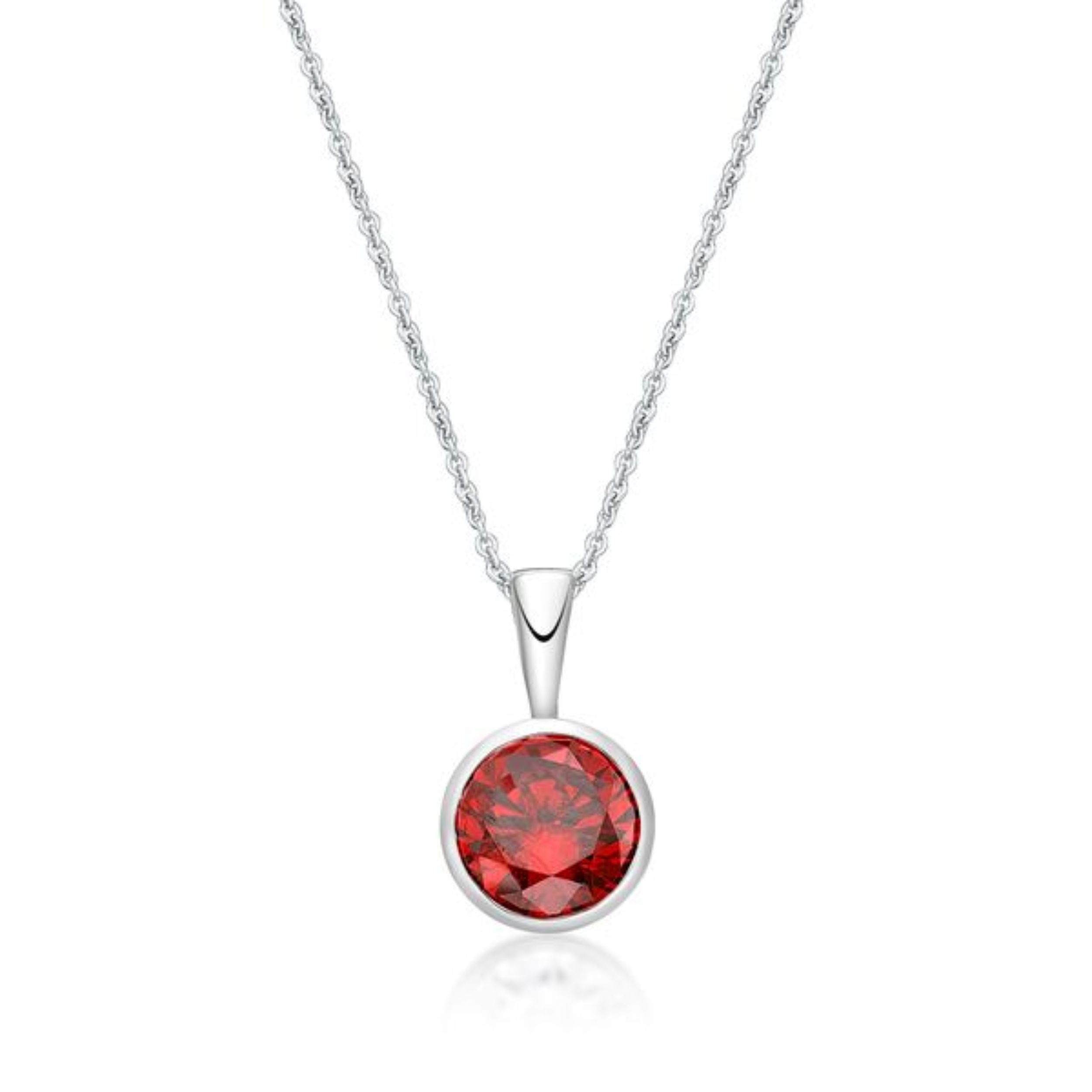 Picture of JANUARY   , 5mm BEZEL PENDANT with CHAIN